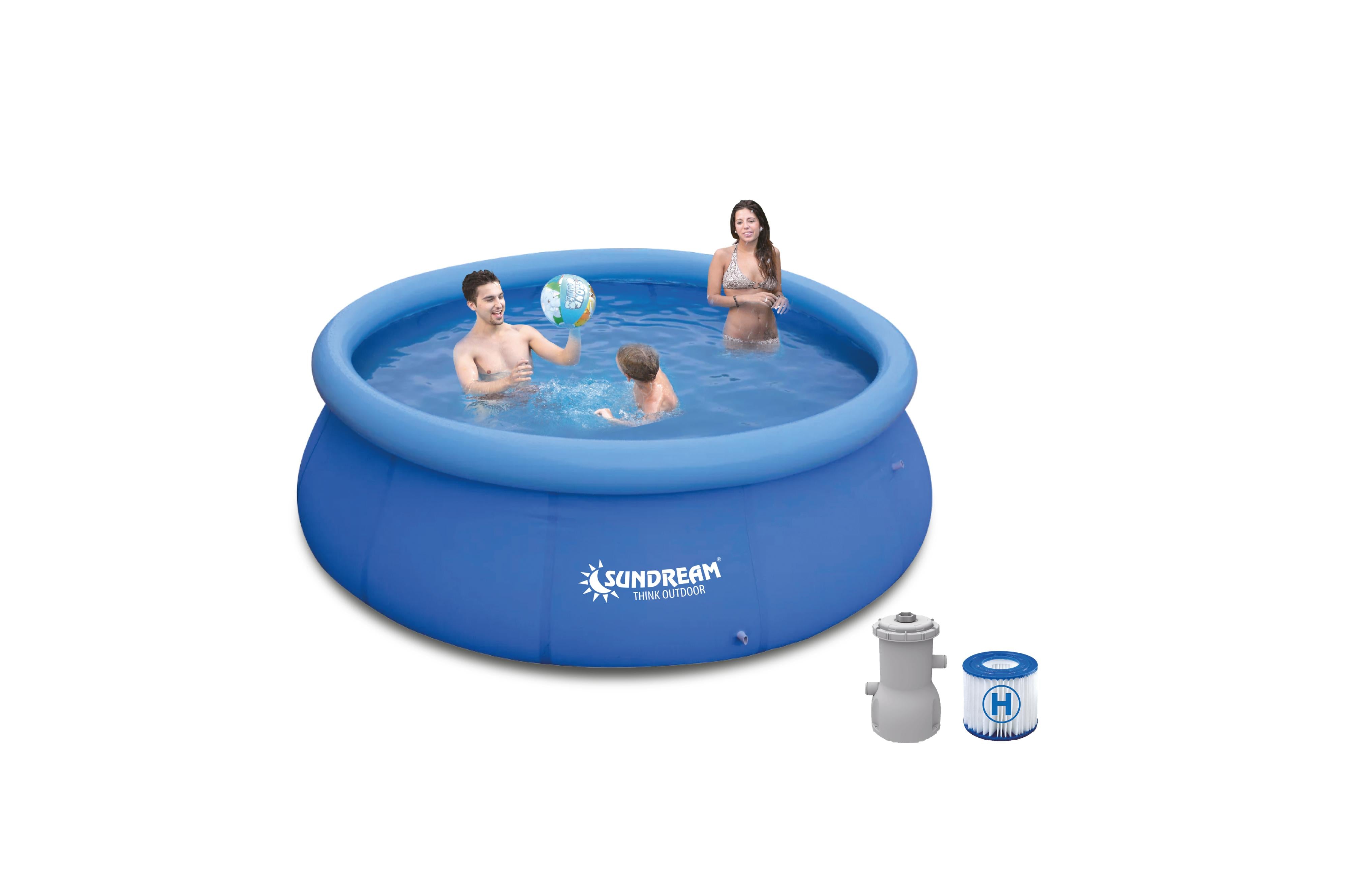 Pool Set mit Pumpe 360x76 cm