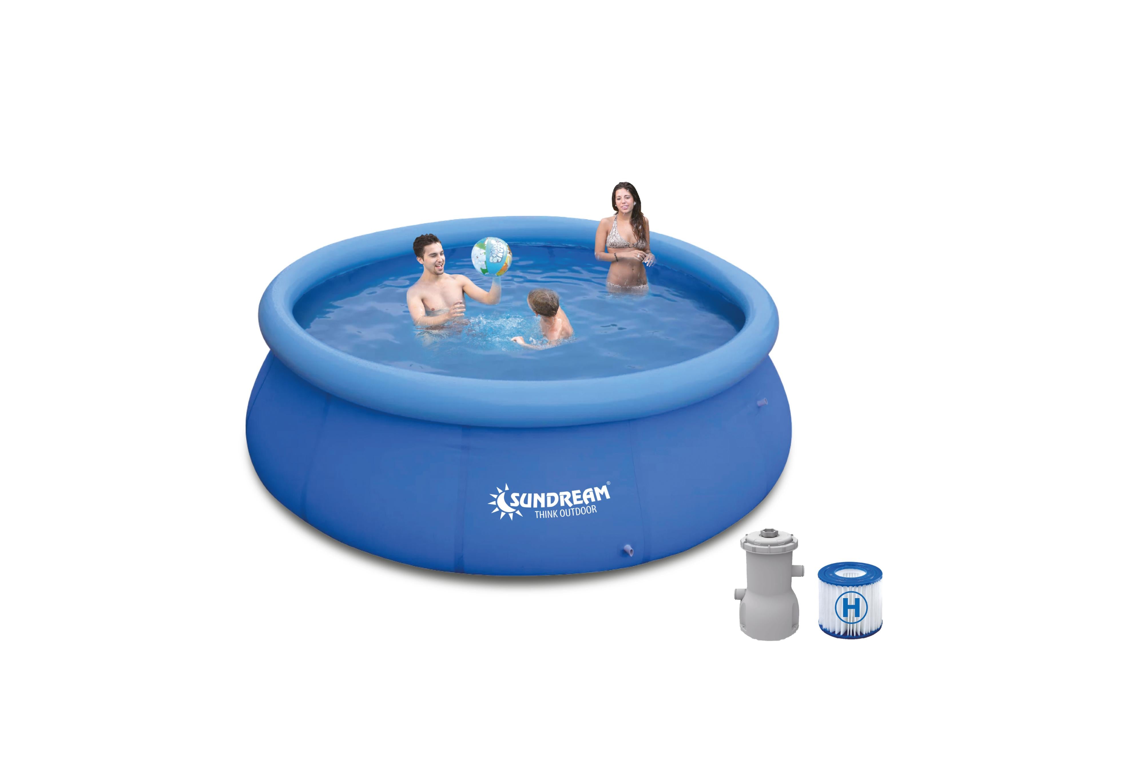Pool Set mit Pumpe 396x84 cm