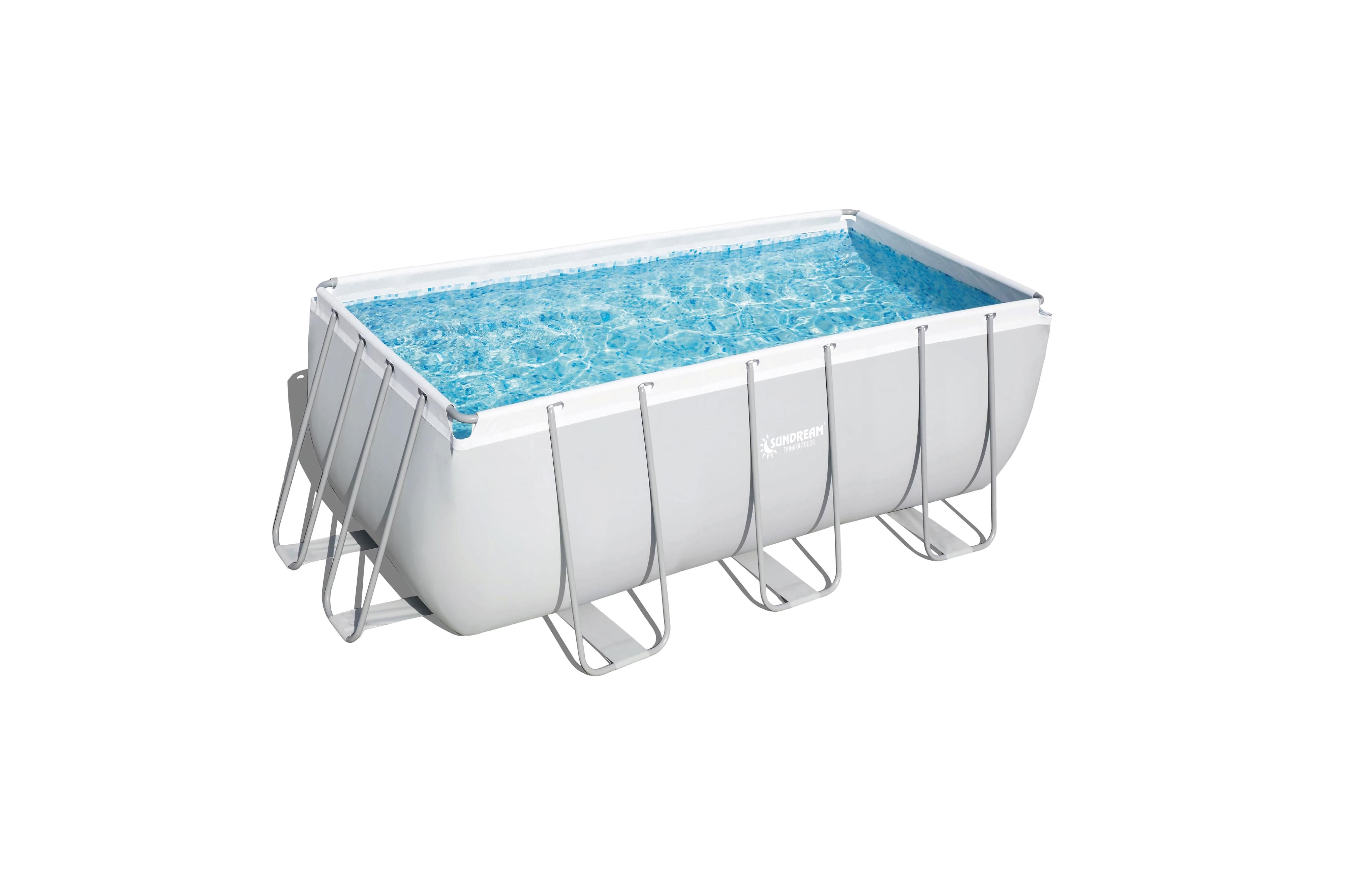 Stahlrohrbecken mit Pumpe und Leiter300x200x99 cm