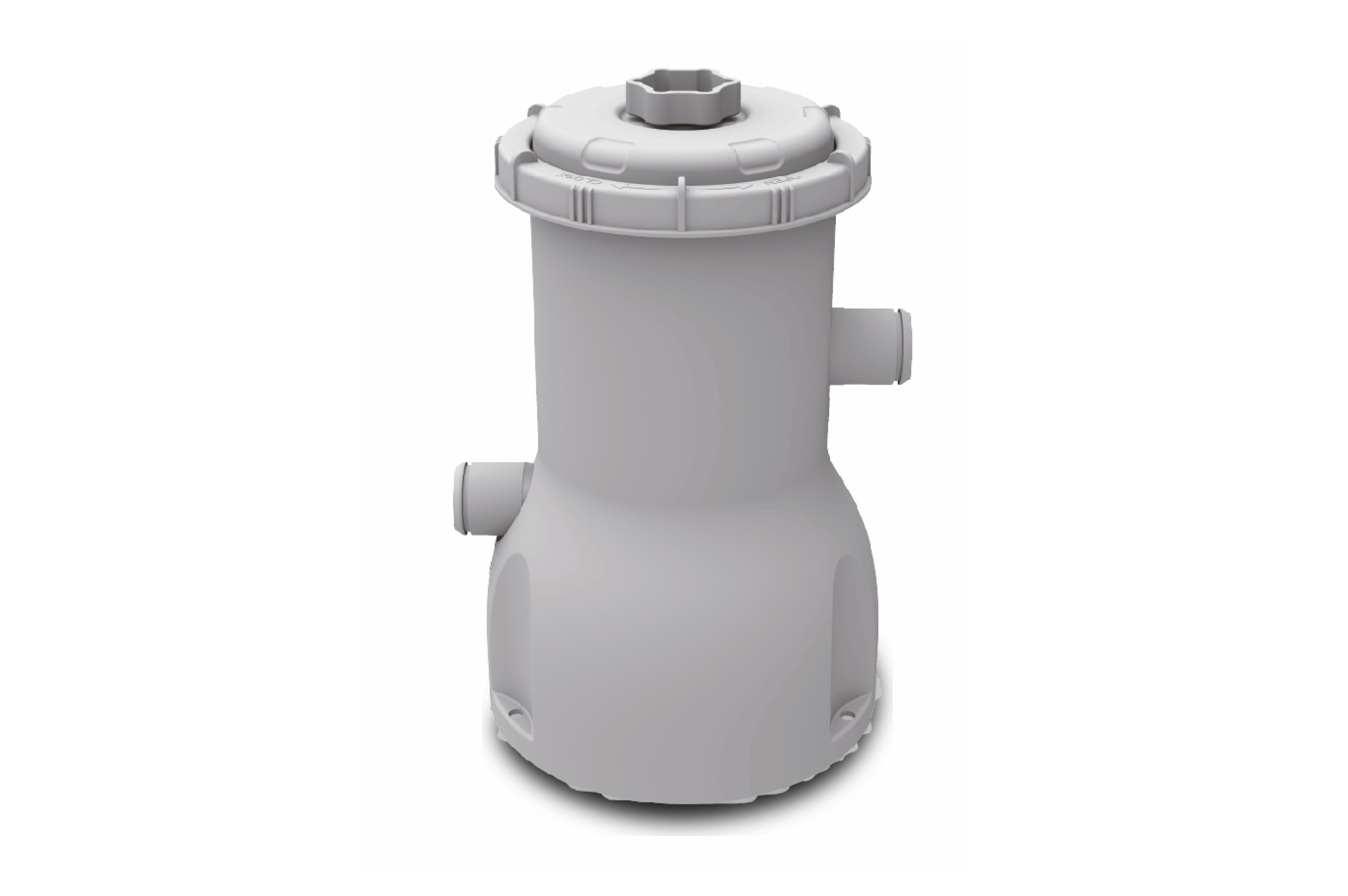 Stahlrohrbecken mit Pumpe und Leiter 450x220x122 cm